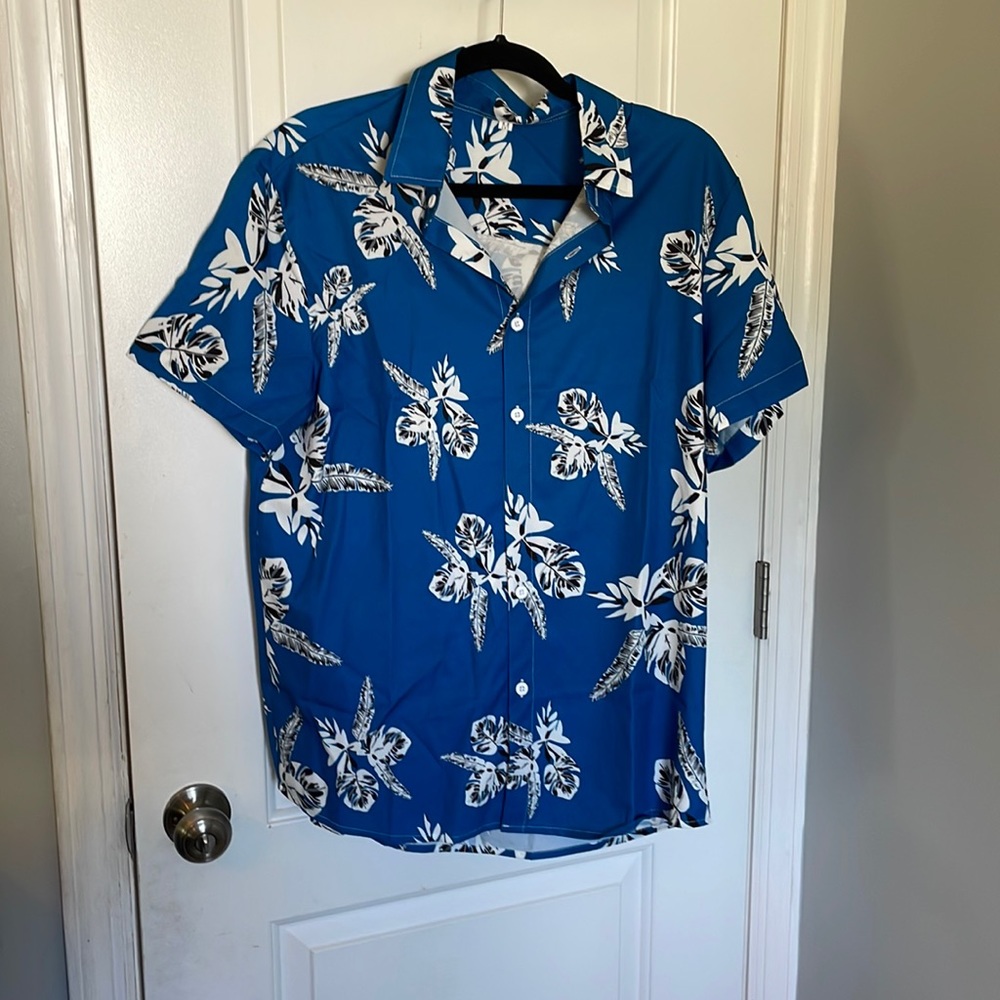 Brand new Blue men Hawaiian